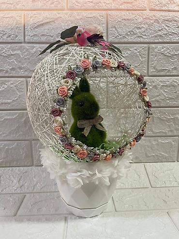 Praznična dekoracija: Uskršnje dekorativne aranžmane – ručni rad - Unikatne sferične — 1