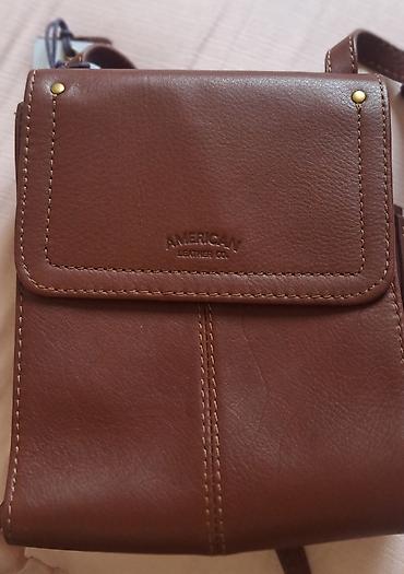 jacques lemans: Кожаная сумка-кроссбоди American Leather Co. - Материал: натуральная — 4