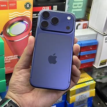 Apple iPhone: IPhone 17 Pro, Б/у, 256 ГБ, Синий, Чехол, Коробка, Кабель, 100 % — 16