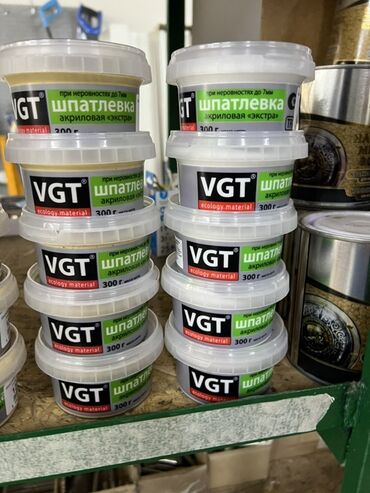Шпаклевка: Акриловая шпатлевка VGT «Экстра» предназначена для выравнивания