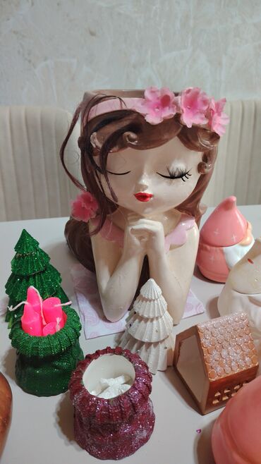 Fiqurlar: Fiqur, Gips, rəng - Ağ — 8