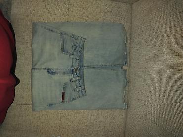 Ətəklər: Mavi rəngli uzun cins ətək - Material: klassik denim (cins), açıq — 2