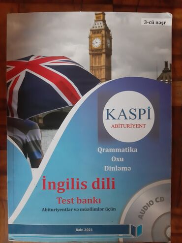 ingilis dili guven test banki pdf: Kaspi İngilis dili Test bankı
Kitab yenidir noqte yazisi yoxdu