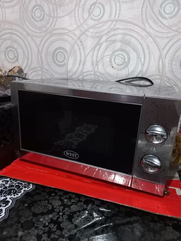 mikrodalgali: Mikrodalğalı soba Ayrıca dayanan, Mikrodalğalar ilə, rəng - Boz, İşlənmiş