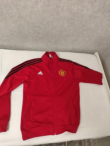 спортивный вещи: Куртка-тренировочная Manchester United от Adidas - Модель: спортивная — 4