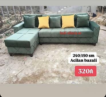 Ev üçün mebel: Divan sifarisle acilan bazali 240/150 — 1