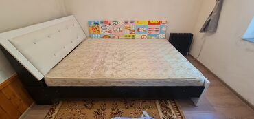 защитный барьер для взрослой кровати: Спальный гарнитур, Двуспальная кровать, цвет - Белый, Б/у