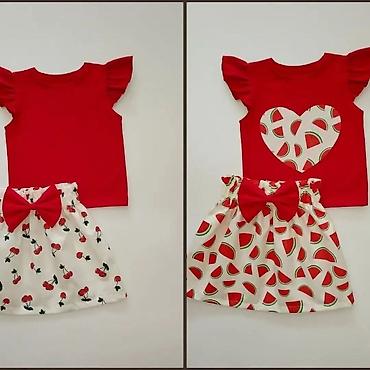 Kompleti: 👗 Cena kompleta (majica + suknja): 2500 din 📏 Veličine: 1, 2, 4, 6, 8 — 5