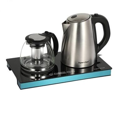 Plitələr və bişirmə panelləri: Çaydan Elektrikli Dəst İkili Super Crest Brend: Super Crest Rəng