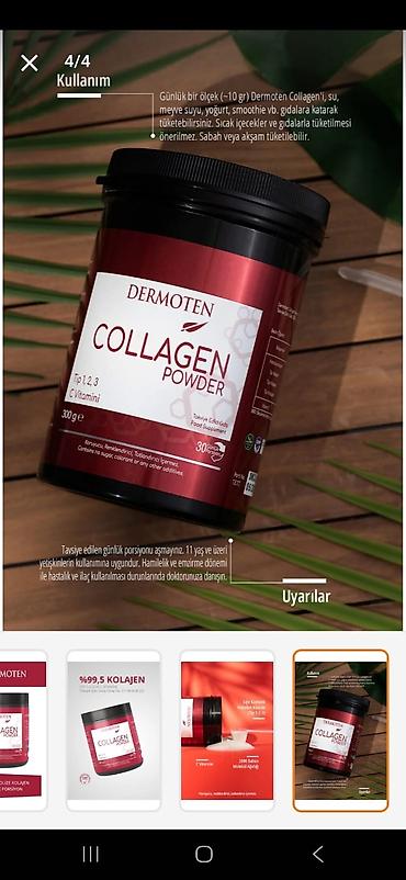 whey protein isolate: Dermoten Collagen Powder – hidrolizə olunmuş kolagen tozu - Tərkib — 3