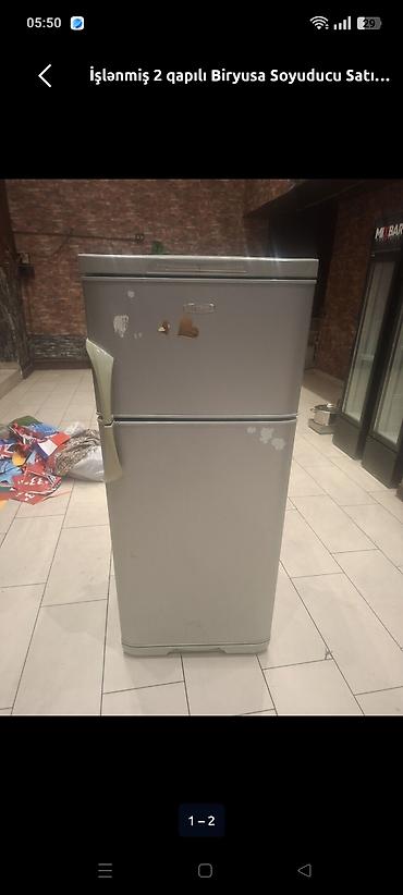 dispenser satilir: İşlənmiş 2 qapılı Stinol Soyuducu Satılır, rəng - Qırmızı, Dispenserli — 9