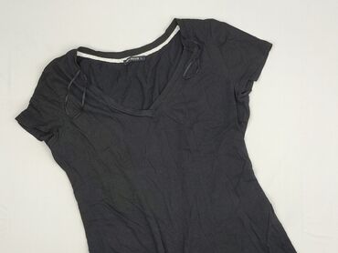 czarne t shirty i marynarka: Terranova, T-shirt damski, rozmiar L