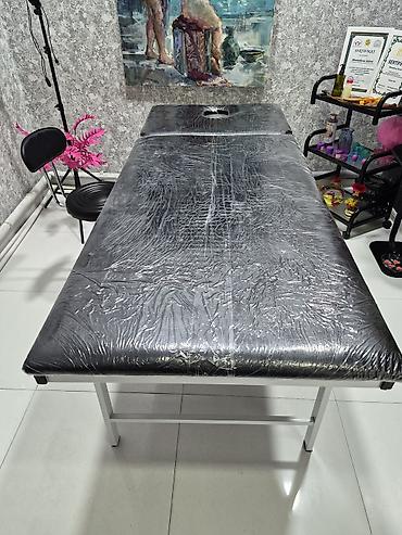 mebel ustu: Masaj üçün avadanlıq dəsti - Masaj yatağı: Geniş ölçülü, stabil metal — 2