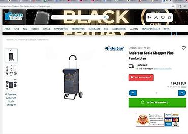 Putni koferi i torbe: Kolica/torba za kupovinu na točkiće - Stabilan metalni ram sa velikim — 10