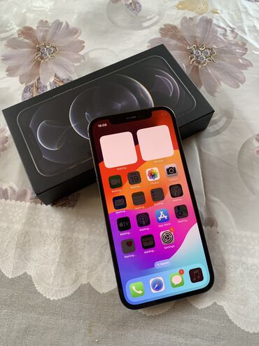 ayfon 12 islenmis: IPhone 12 Pro, 128 GB, Graphite, Face ID, Simsiz şarj, Sənədlərlə