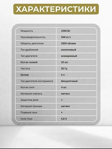 Зернодробилки: Зернодробилка, Однофазное 220 В, Новый — 8