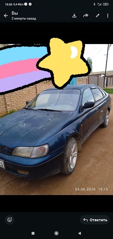 Toyota: Toyota Carina E: 1997 г., 1.6 л, Кол менен иштөөчү, Бензин, Фастбек — 4