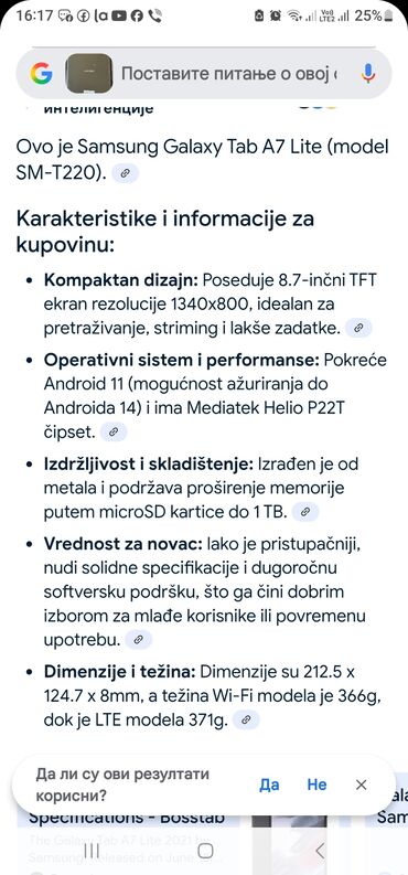 Tableti: Tablet novi model veoma jak I kvalitetan sve radi samo displej udaren — 11