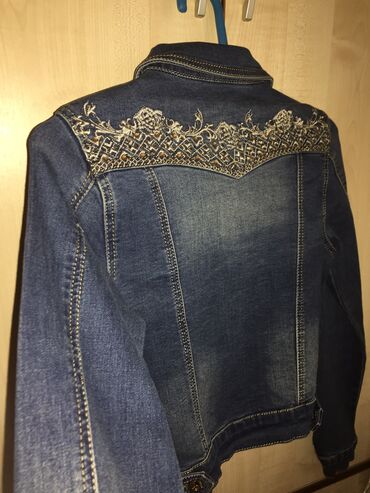 зимние джинсовые куртки женские: Пуховик, XS (EU 34), S (EU 36)