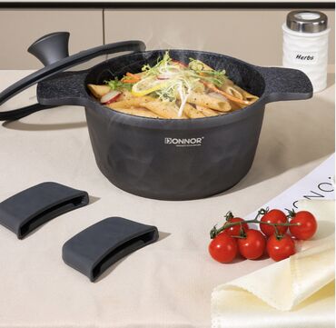 купить кастрюли набор: Казан Donnor 6л 32см с антипригарным покрытием "Easy Cooking"