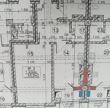 Продажа квартир: 1 комната, 45 м², Элитка, 5 этаж, Готовая ПСО (под самоотделку) — 10