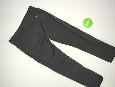 czarne cargo pull and bear: Spodnie materiałowe damskie, rozmiar XL — 3