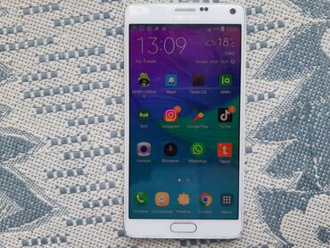 samsung galaxy note 9 ikinci el: Samsung Galaxy Note 4, 32 GB, rəng - Ağ, Düyməli, Sensor, Barmaq izi