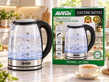 Elektrik çaydan Avinas, 2.1 - 2.5 l, Yeni, Ünvandan götürmə, Ödənişli çatdırılma, Rayonlara çatdırılma