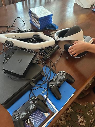 xbox wireless controller: Комплект для PlayStation 4 с VR Состав: - Консоль PS4 Slim. - Шлем — 9