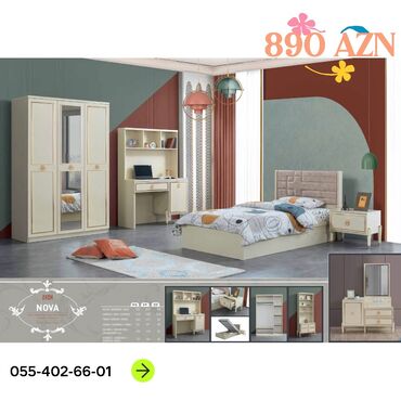 Mebel: Oğlan və qız üçün, Yeni, Təknəfərlik çarpayı
