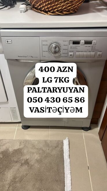 paltaryuyan zapcastlari: Paltaryuyan maşın LG, 7 kq, İşlənmiş