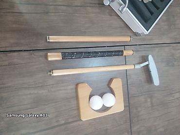 İdman və hobbi: Masaüstü/otaq üçün mini qolf dəsti - Tam dəst: alüminium çamadan, 3 — 3