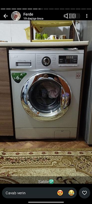 duymə masini: LG önyükləməli paltaryuyan maşın - Model: LG Direct Drive - Yük — 1