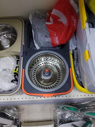 ведро для пола: Ведро с центрифугой для отжима швабры (spin-mop) - Прямоугольное — 1