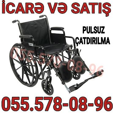 tibbi araba: İcarə və satış – əlil arabası Möhkəm polad konstruksiya, rahat — 1