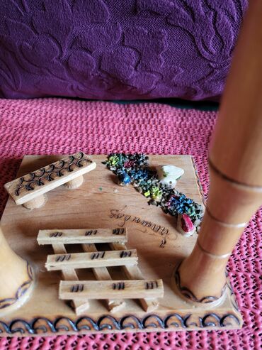 Ostali kućni dekor: Figura drvena sa Zaltibora iz 80ih. bez ostecenja. Visina. 25cm — 7