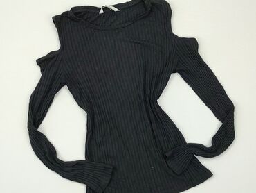 eleganckie czarne bluzki z dekoltem: Bluzka Damska, Clockhouse, S, stan - Dobry