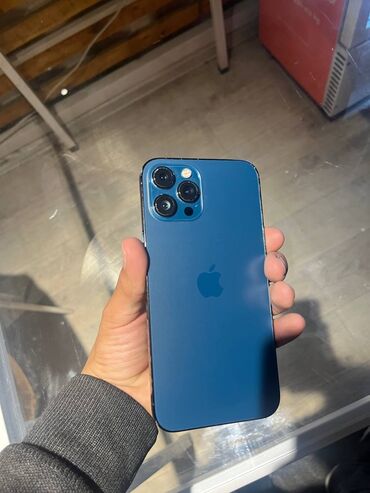 Apple iPhone: IPhone 12 Pro Max, Б/у, 128 ГБ, Blue Titanium, Чехол, 87 %