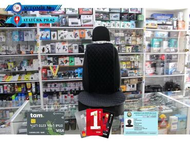 Oturacaq örtükləri: Oturacaq üçün cexol ( örtük, çexol ) istənilən avtomobilə var. Qiymət — 30