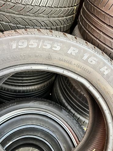 195 75 15: Шины 195 / 55 / R 16, Всесезонная, Б/у, Комплект, Германия, Continental — 4