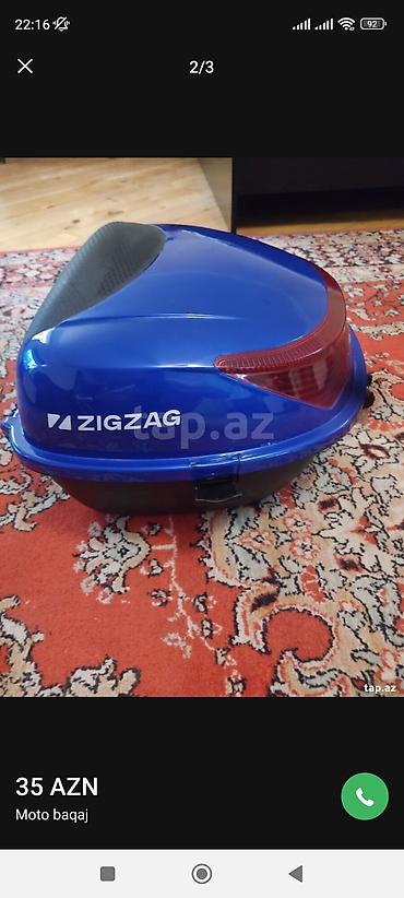 Ehtiyat hissələri: ZIGZAG moto baqaj - Növ: arxa üst baqaj qutusu (top case) - Rəng — 2