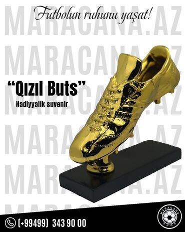 kubok qiyməti: Qızıl buts prototipi. Qiymət 35 AZN. Online satış və yerində satış
