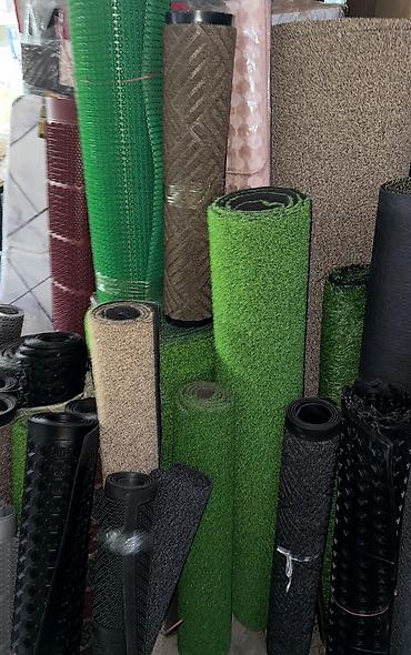 Грязезащитные и придверные коврики: Придверный коврик Новый, Наружный, Прямоугольный, цвет - Зеленый, Синий — 17