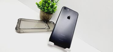 телефон айфон 5 s: IPhone 7, Б/у, 128 ГБ, Jet Black, Защитное стекло, Чехол, 100 %