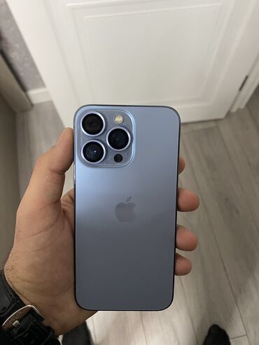 Apple iPhone: IPhone 13 Pro, 128 GB, Blue Titanium, Simsiz şarj, Face ID, Sənədlərlə