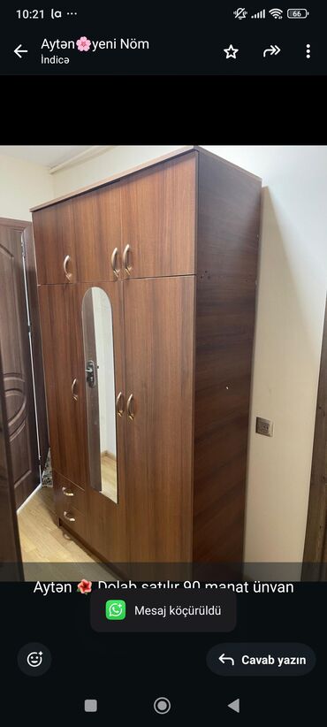 Mətbəx mebeli: İşlənmiş, 3 qapılı Düz dolab