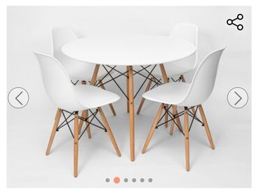 столовый гарнитур стол и стулья: Кухонный стол, Новый, Прямоугольный, Нераскладной