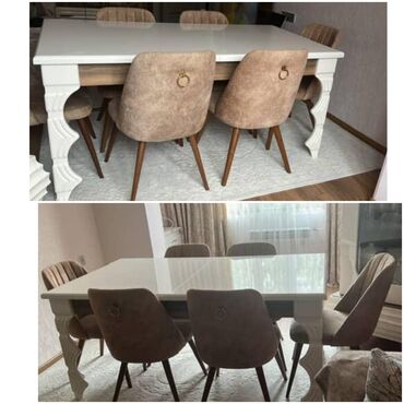 Salon, tibbi kreslolar: Qonaq otağı üçün, İşlənmiş, 6 stul
