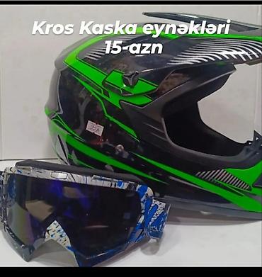 lentler: Kros kaska eynəkləri 15-azn Off-road kros tipli qoruyucu eynəklər — 1