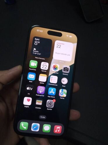 Apple iPhone: IPhone 15, 128 GB, Qara, Face ID